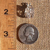 Herkimer Diamond Pendant Sterling Silver #8009-Moldavite Life
