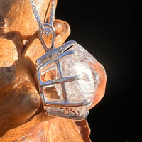 Herkimer Diamond Pendant Sterling Silver #8011-Moldavite Life