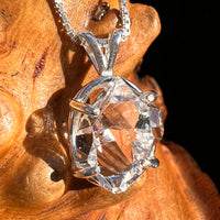 Herkimer Diamond Pendant Sterling Silver #8036-Moldavite Life
