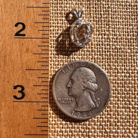 Herkimer Diamond Pendant Sterling Silver #8036-Moldavite Life