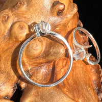 Herkimer Diamond Ring Sterling Silver #3925-Moldavite Life