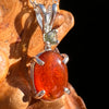 Hessonite Garnet & Moldavite Necklace Sterling Silver #7702-Moldavite Life