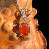 Hessonite Garnet & Moldavite Necklace Sterling Silver #7702-Moldavite Life