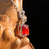Hessonite Garnet & Moldavite Necklace Sterling Silver #7703-Moldavite Life