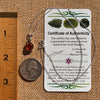 Hessonite Garnet & Moldavite Necklace Sterling Silver #7705-Moldavite Life