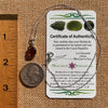 Hessonite Garnet & Moldavite Necklace Sterling Silver #7706-Moldavite Life