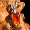 Hessonite Garnet Necklace Sterling Silver #7768-Moldavite Life