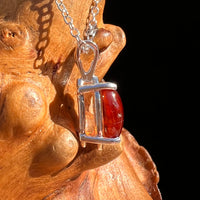 Hessonite Garnet Necklace Sterling Silver #7768-Moldavite Life