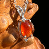 Hessonite Garnet Necklace Sterling Silver #7769-Moldavite Life