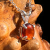 Hessonite Garnet Necklace Sterling Silver #7770-Moldavite Life