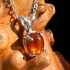 Hessonite Garnet Necklace Sterling Silver #7771-Moldavite Life