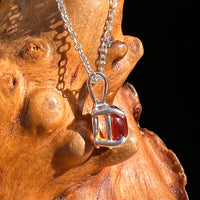 Hessonite Garnet Necklace Sterling Silver #7771-Moldavite Life