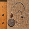 Hessonite Garnet Necklace Sterling Silver #7771-Moldavite Life