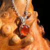 Hessonite Garnet Necklace Sterling Silver #7772-Moldavite Life