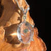 Hollandite Quartz & Moldavite Necklace Sterling Silver #3451-Moldavite Life