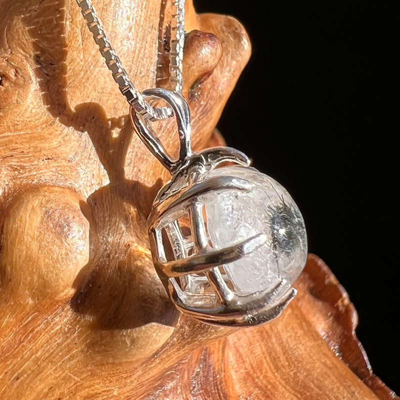 Hollandite Quartz Pendant Sterling Silver #3449-Moldavite Life