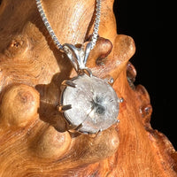 Hollandite Quartz Pendant Sterling Silver #3449-Moldavite Life