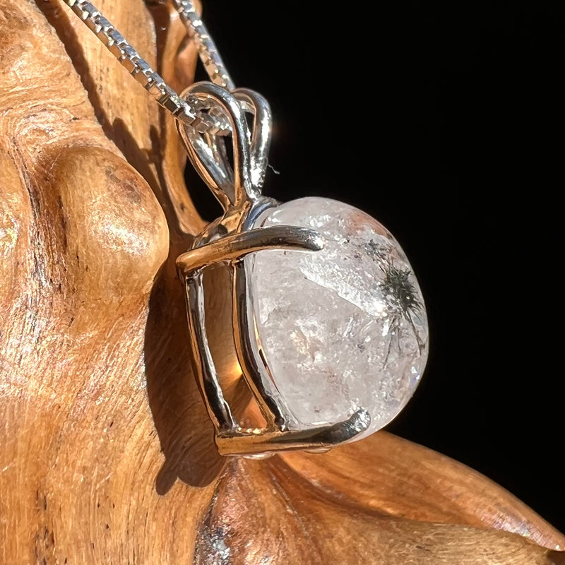 Hollandite Quartz Pendant Sterling Silver #3450-Moldavite Life