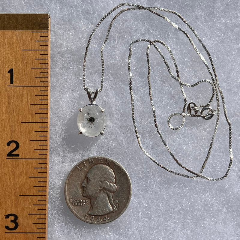 Hollandite Quartz Pendant Sterling Silver #3450-Moldavite Life