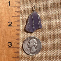 Grape Agate Wire Wrapped Pendant Silver #6151