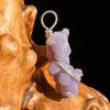 Grape Agate Wire Wrapped Pendant Silver #6153