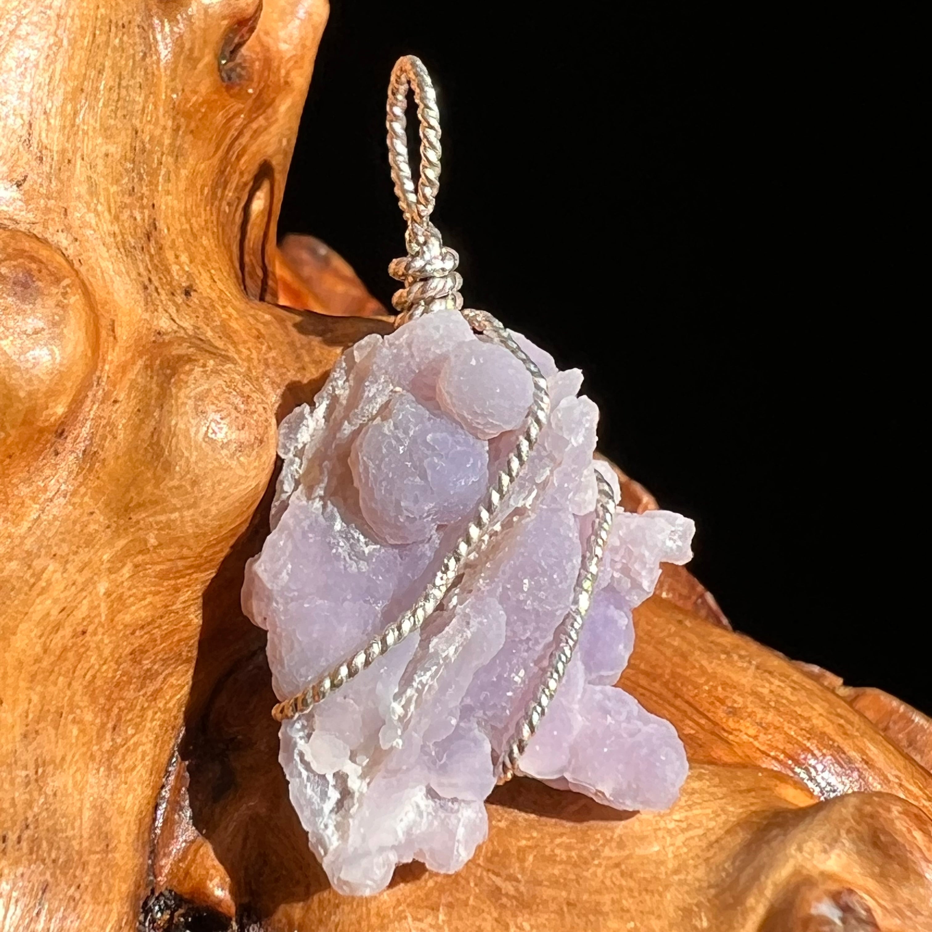 Necklace Naturalisasi 2024 Grape Agate wirewrap