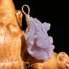 Grape Agate Wire Wrapped Pendant Silver #6165