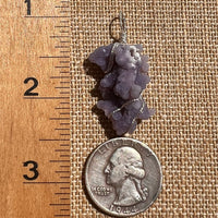 Grape Agate Wire Wrapped Pendant Silver #6167