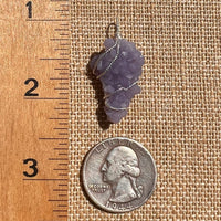 Grape Agate Wire Wrapped Pendant Silver #6170