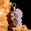 Grape Agate Wire Wrapped Pendant Silver #6177