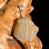 Amphibole Quartz Elestial Wire Pendant Sterling #6205