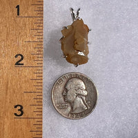 Amphibole Quartz Elestial Pendant Sterling #6206