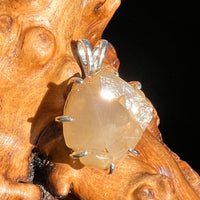 Amphibole Quartz Elestial Pendant Sterling #6207