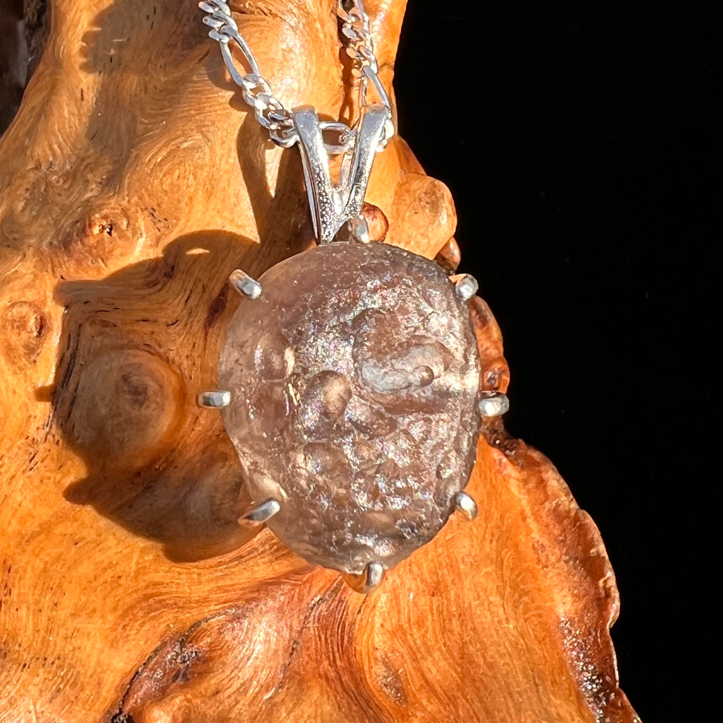 Raw Colombianite Pendant Sterling Silver #7146-Moldavite Life