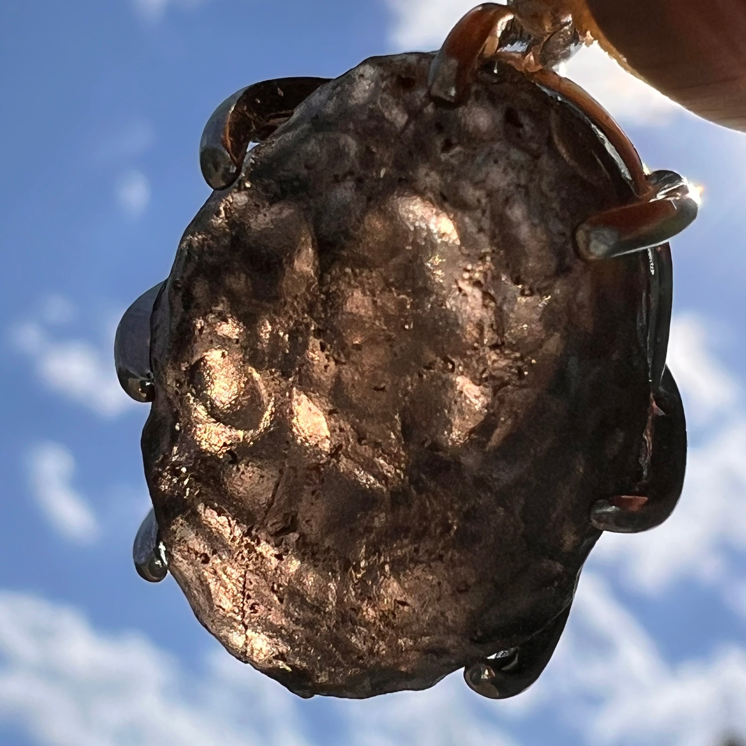 Raw Colombianite Pendant Sterling Silver #7148-Moldavite Life