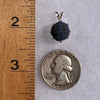 silver azurite pendant