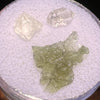 Moldavite, Phenakite, & Herkimer Diamond #55