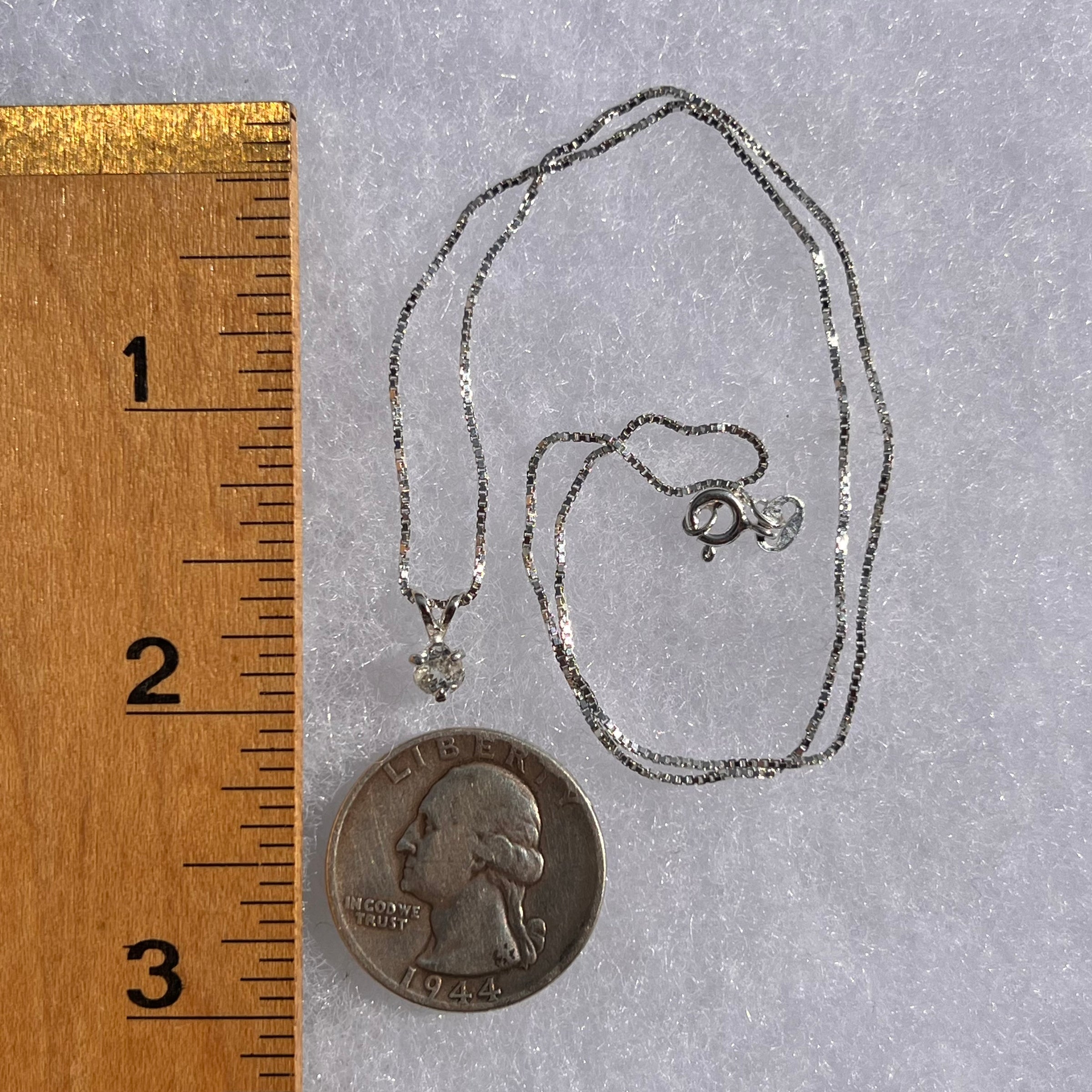 Phenacite Pendant Necklace Sterling Silver #5335