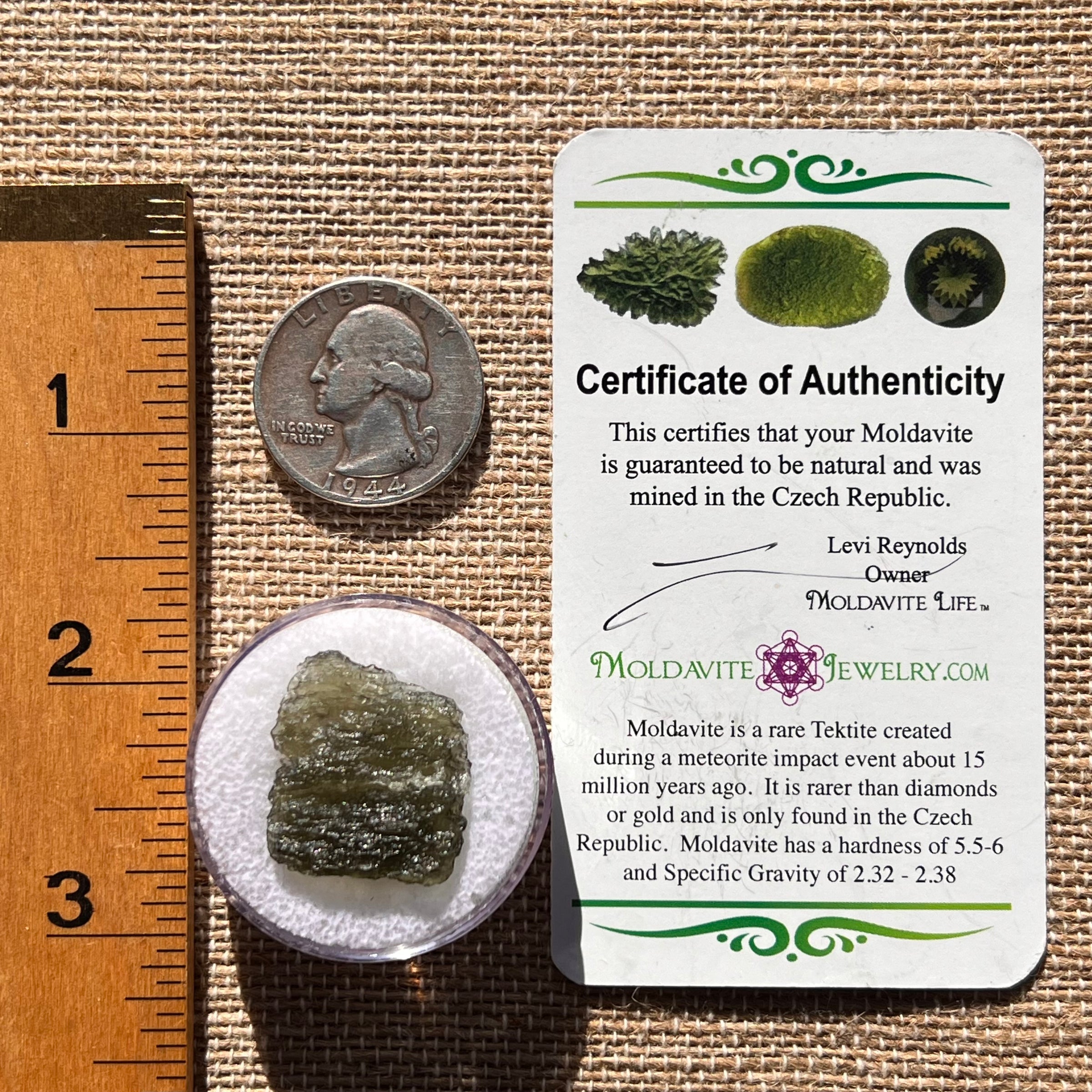Moldavite 2.3 grams #1924