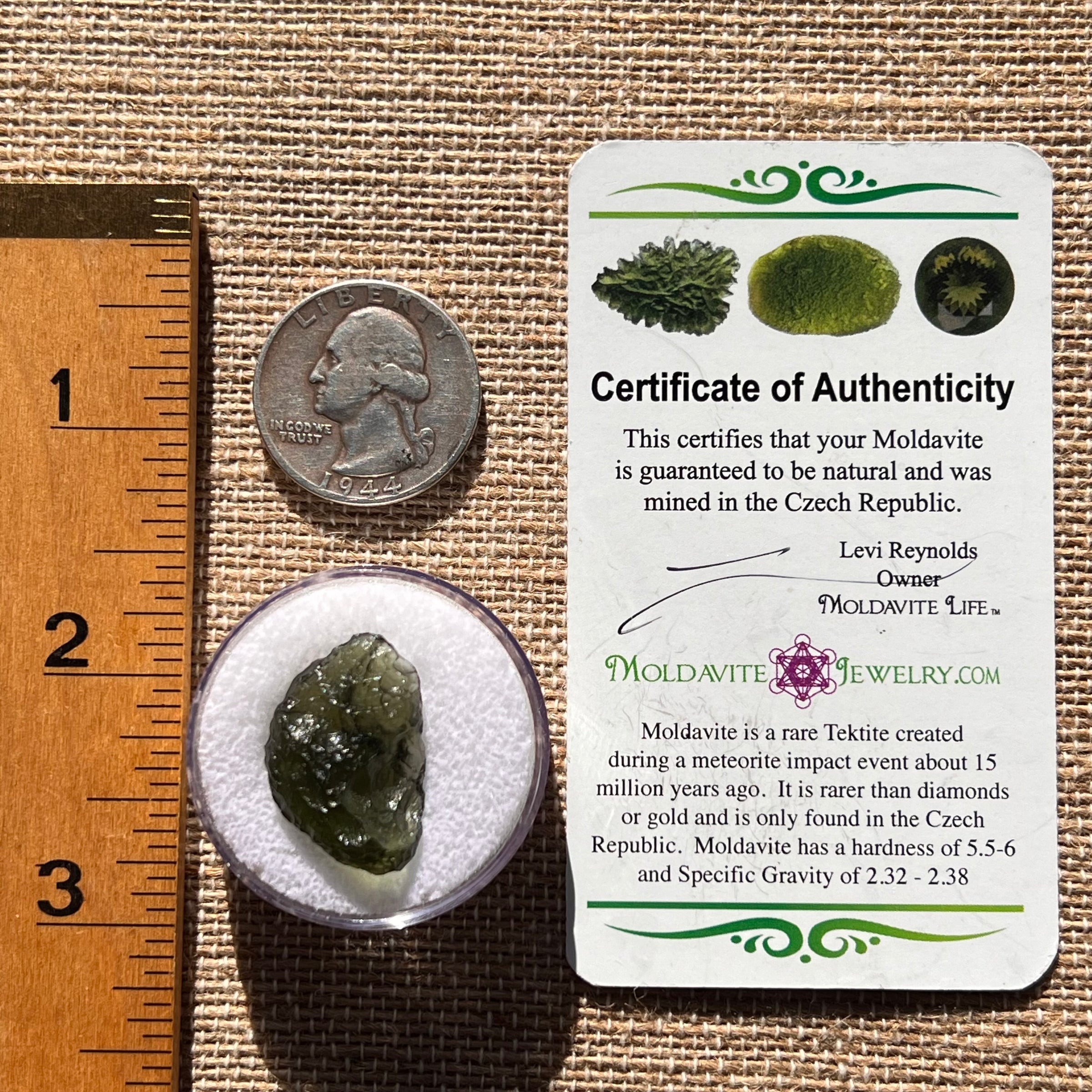 Moldavite 2.6 grams #1926