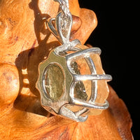 Libyan Desert Glass & Moldavite Pendant Sterling #8933-Moldavite Life