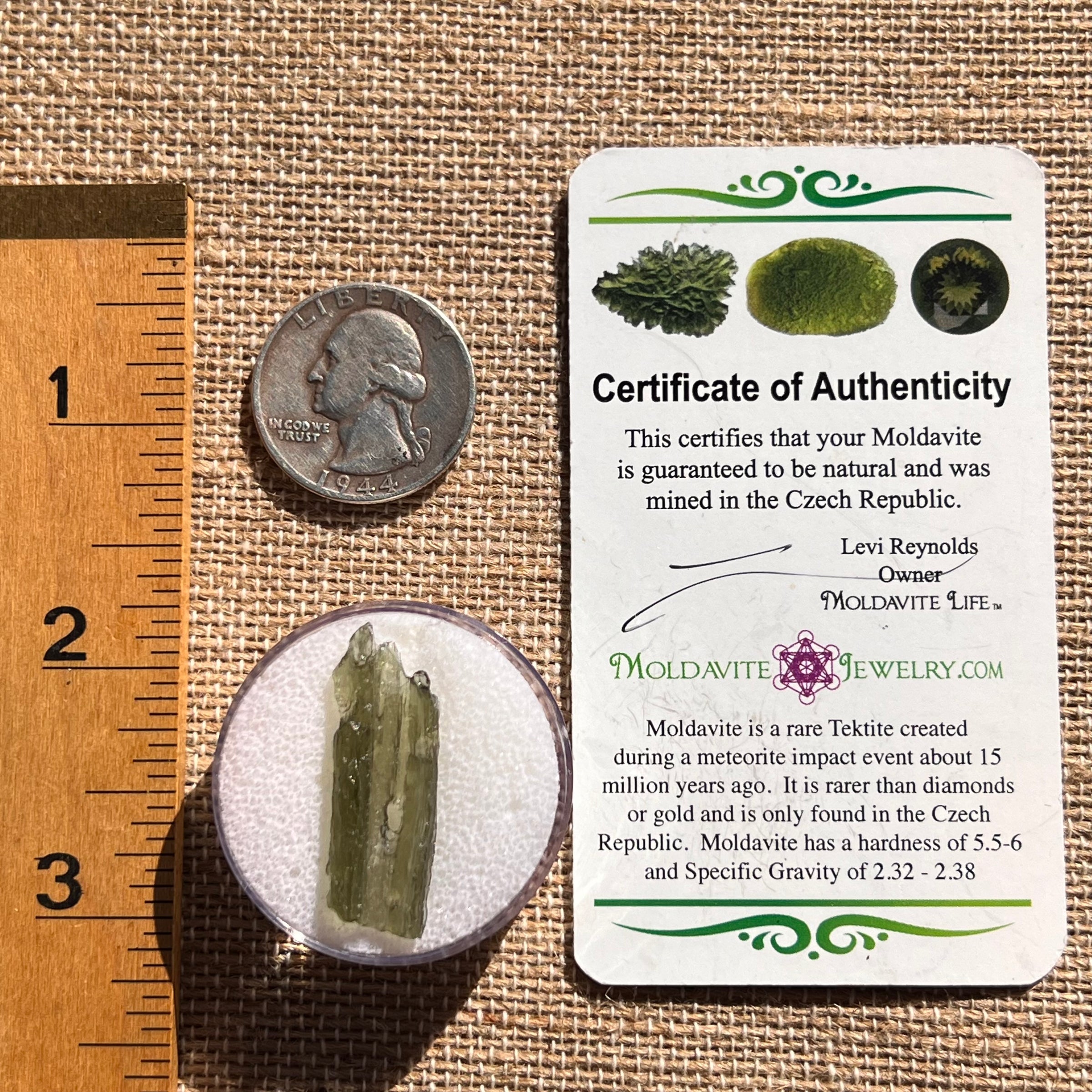 Moldavite 1.2 grams #1938