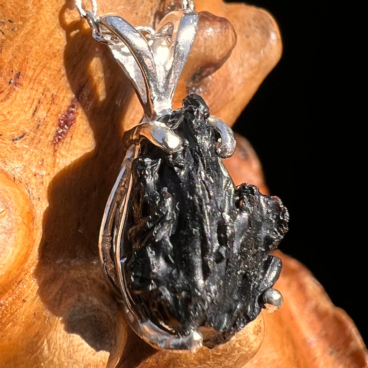 Irgizite Pendant Sterling Silver #8307-Moldavite Life