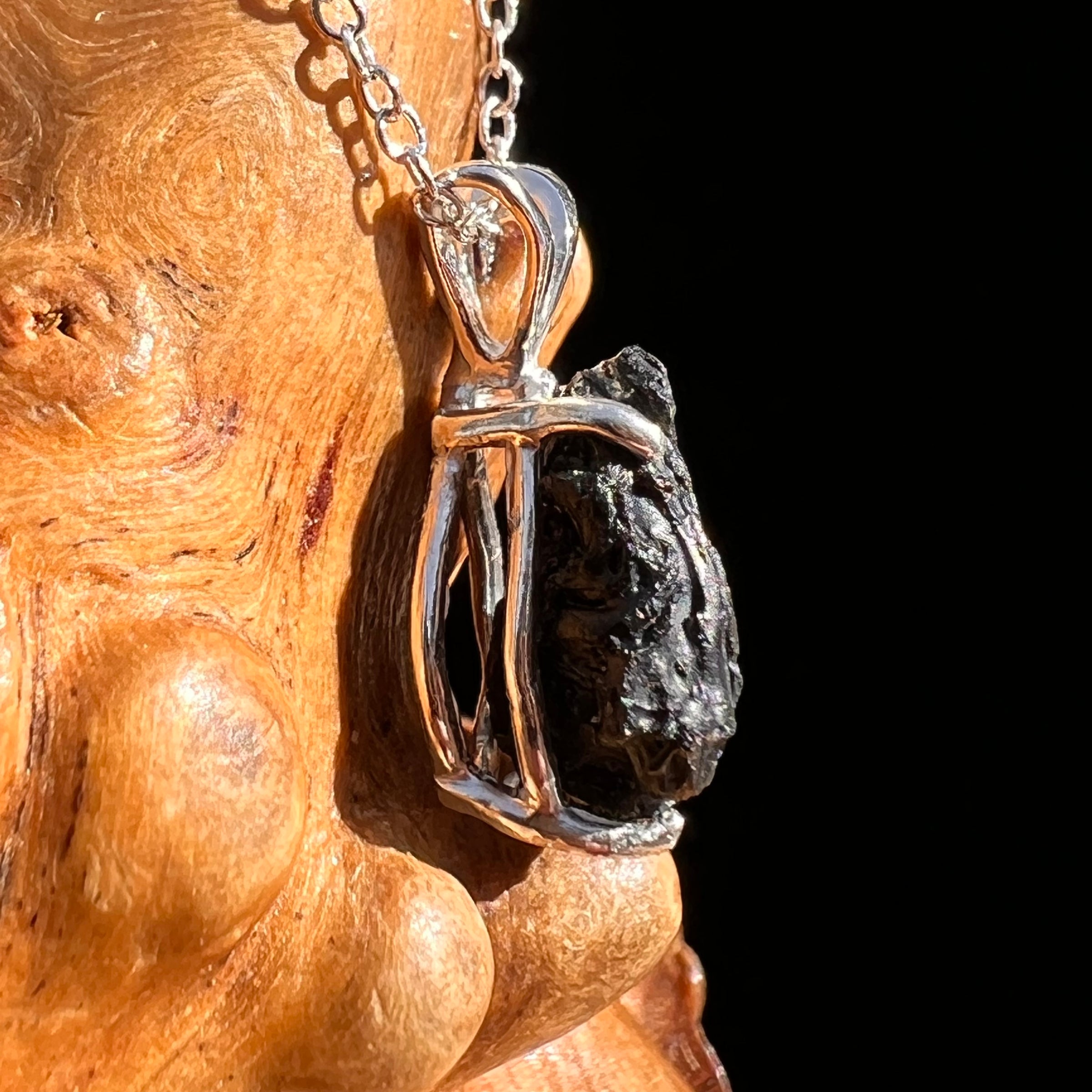 Irgizite Pendant Sterling Silver #8307-Moldavite Life