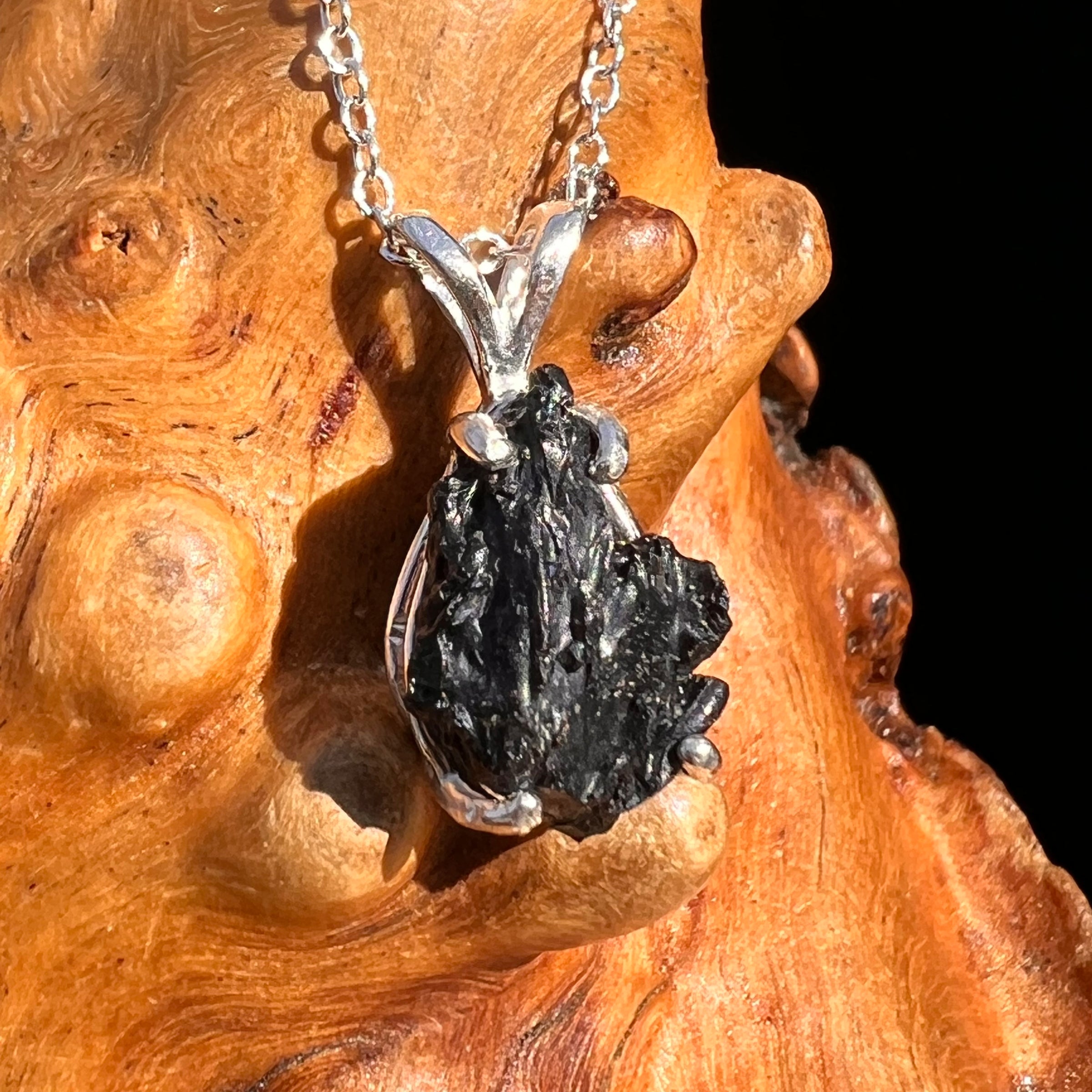 Irgizite Pendant Sterling Silver #8307-Moldavite Life