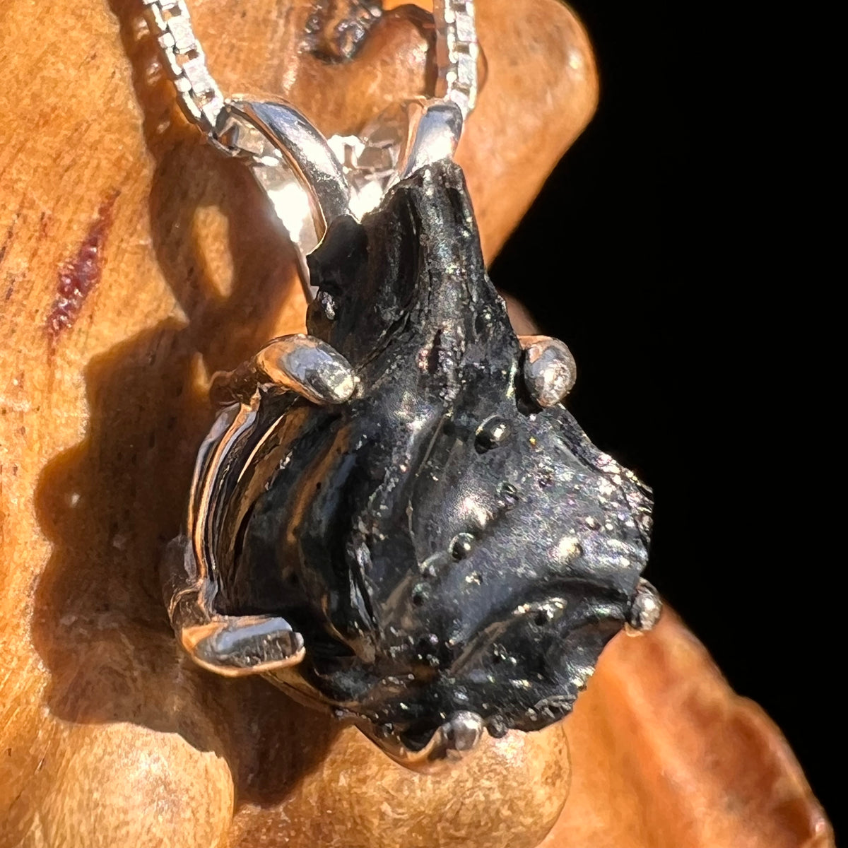 Irgizite Pendant Sterling Silver #8309-Moldavite Life