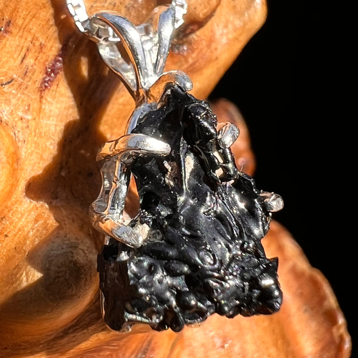 Irgizite Pendant Sterling Silver #8310-Moldavite Life