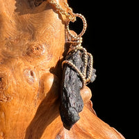 Irgizite Wire Wrapped Pendant 14k GF #8321-Moldavite Life