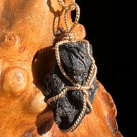 Irgizite Wire Wrapped Pendant 14k GF #8322-Moldavite Life