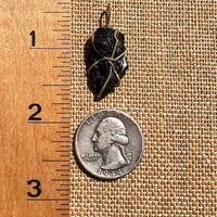 Irgizite Wire Wrapped Pendant 14k GF #8322-Moldavite Life